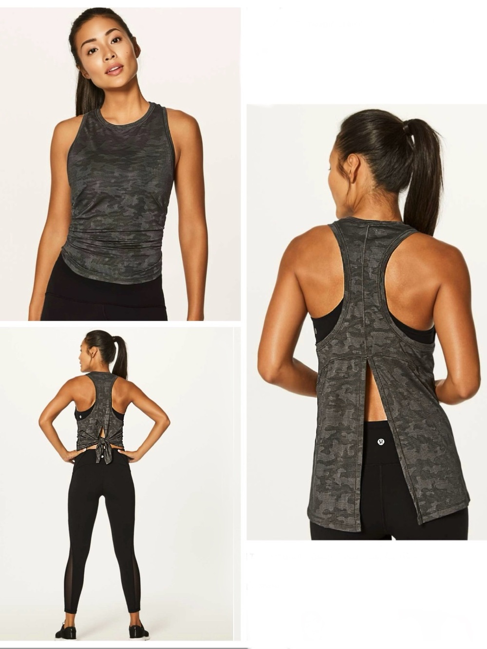 lululemon athletica Camo Split-Back Tank